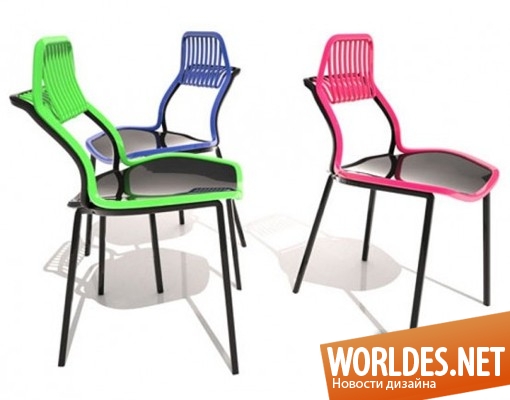 дизайн мебели, дизайн стульев, стулья, оригинальные стулья, яркие стулья, цветные стулья, удобные стулья, современные стулья, необычные стулья, стулья в виде граблей